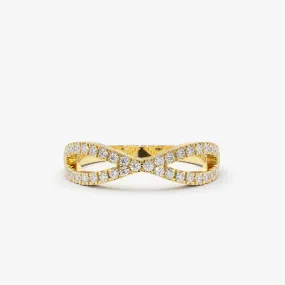 14K Gold Eternity Diamond Wedding Band