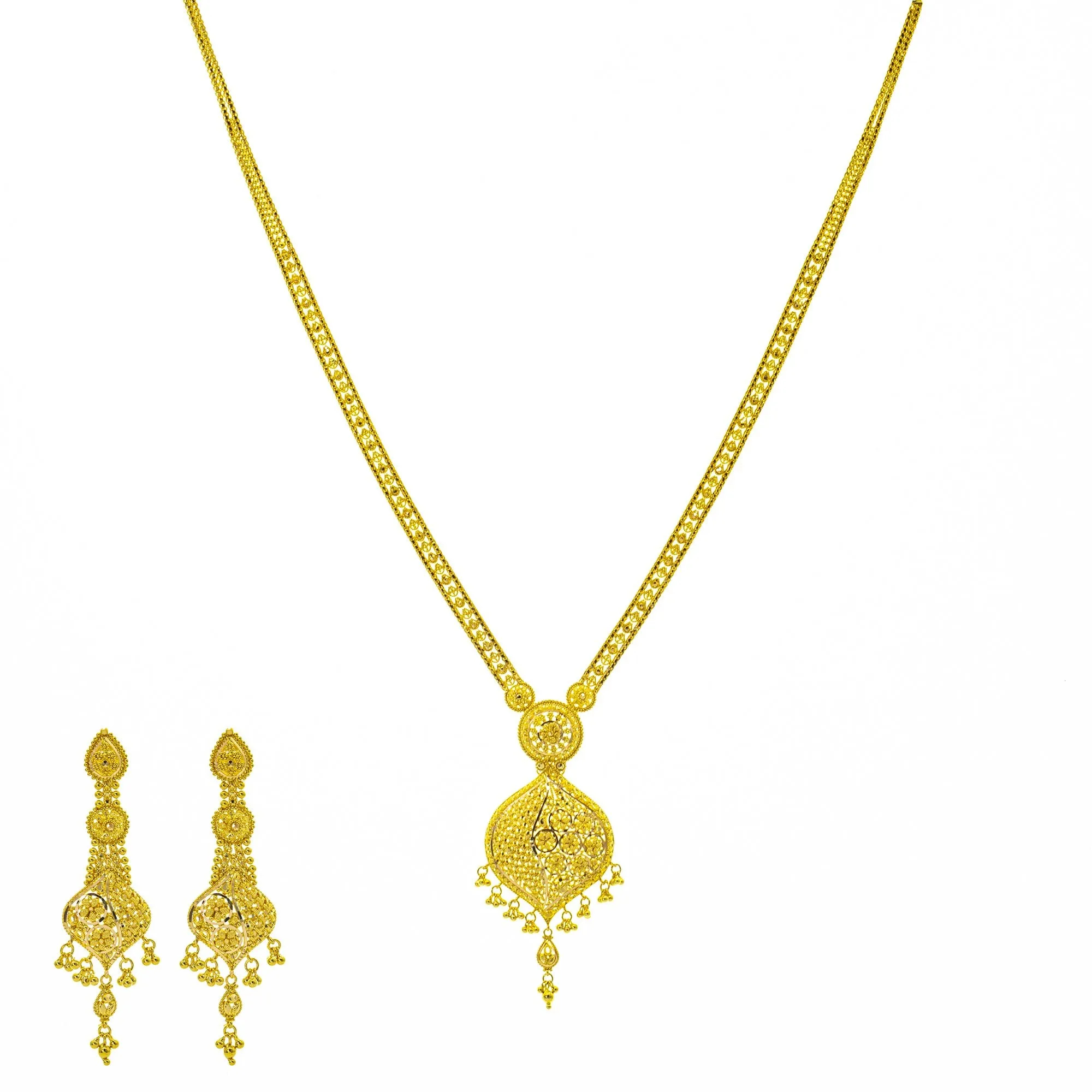 22K Gold Sophia Beaded Jewelry Set