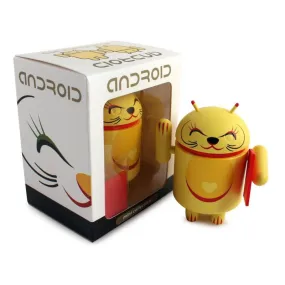 Android Mini Collectible Lucky Cat Series - Yellow Lucky Cat w/ Red Envelope