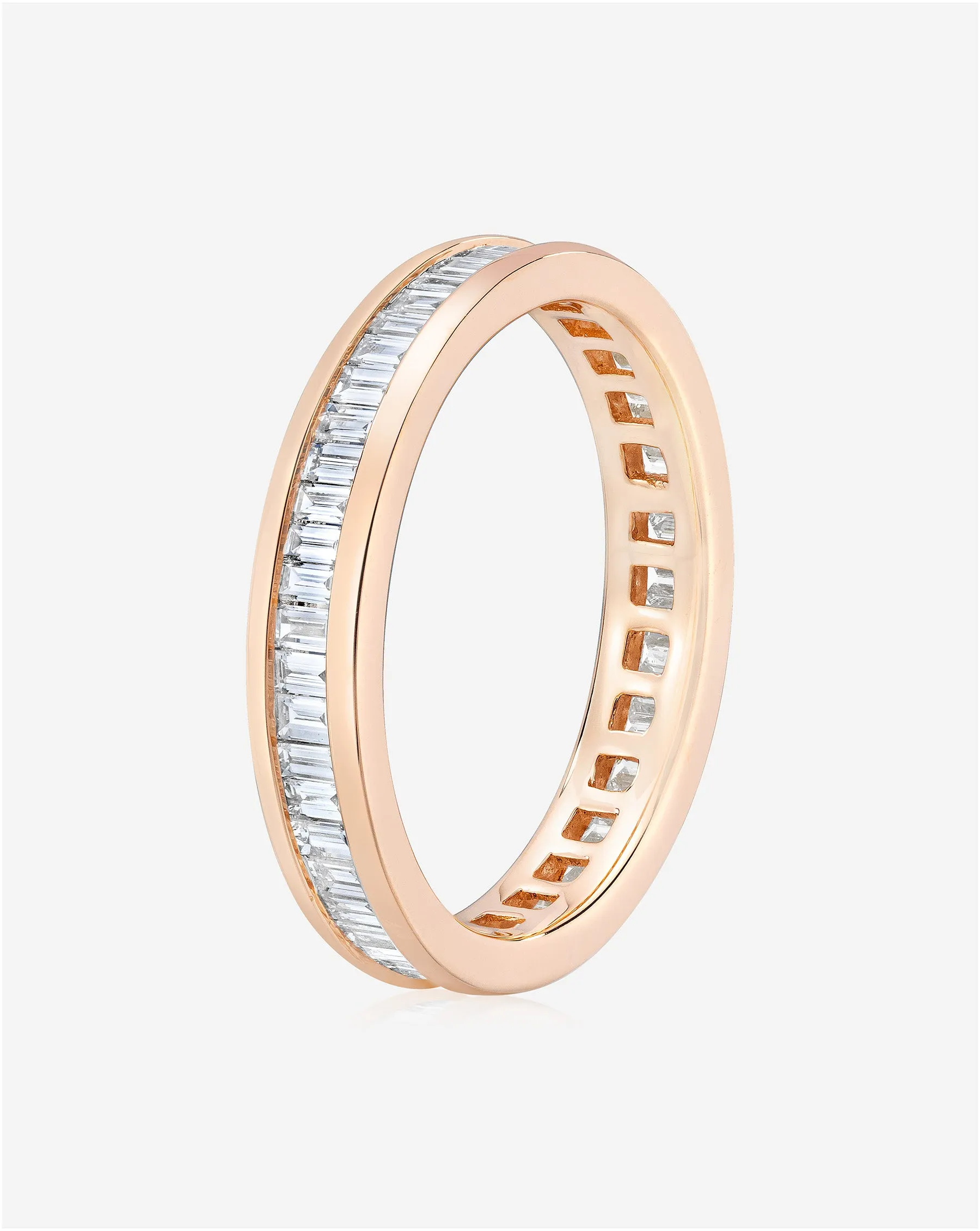 Baguette Diamond Channel Set Eternity Band