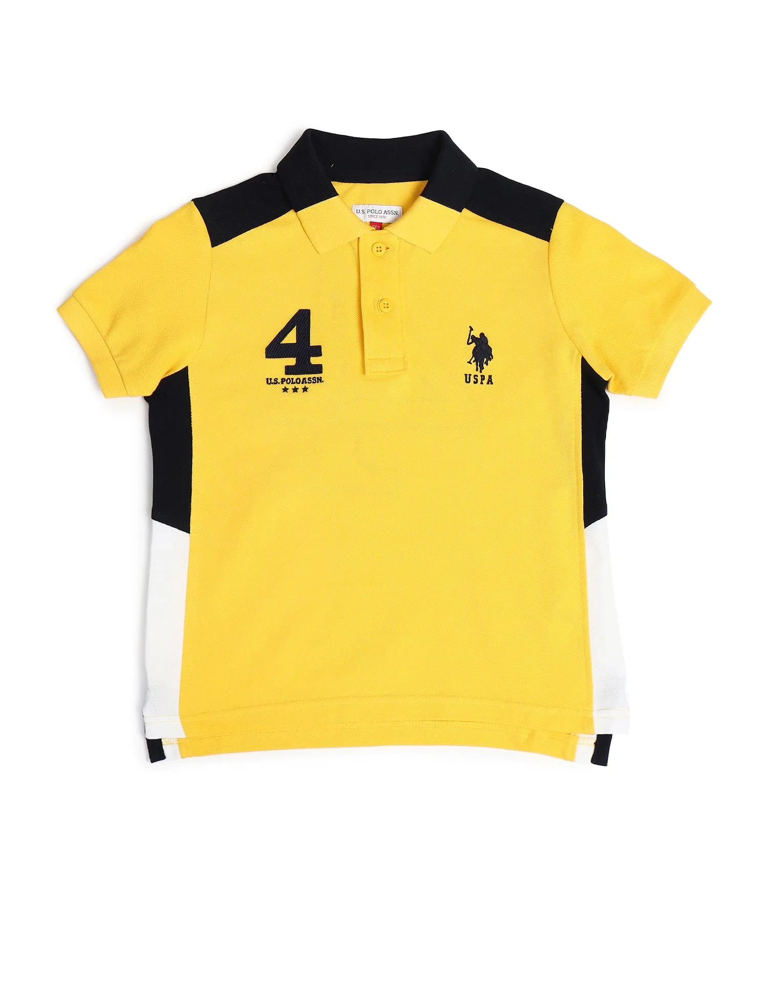 Boys Cotton Printed Polo Shirt