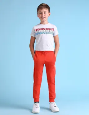 Boys Solid Regular Fit Joggers