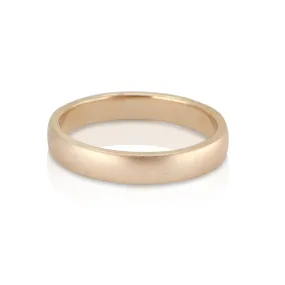 Brushed Yellow Gold Band