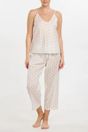 Cami Cropped Pant PJ Set - Cactus Print