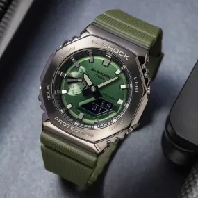 Casio G-Shock Analog-Digital Green Dial Men's Watch| GM-2100B-3ADR