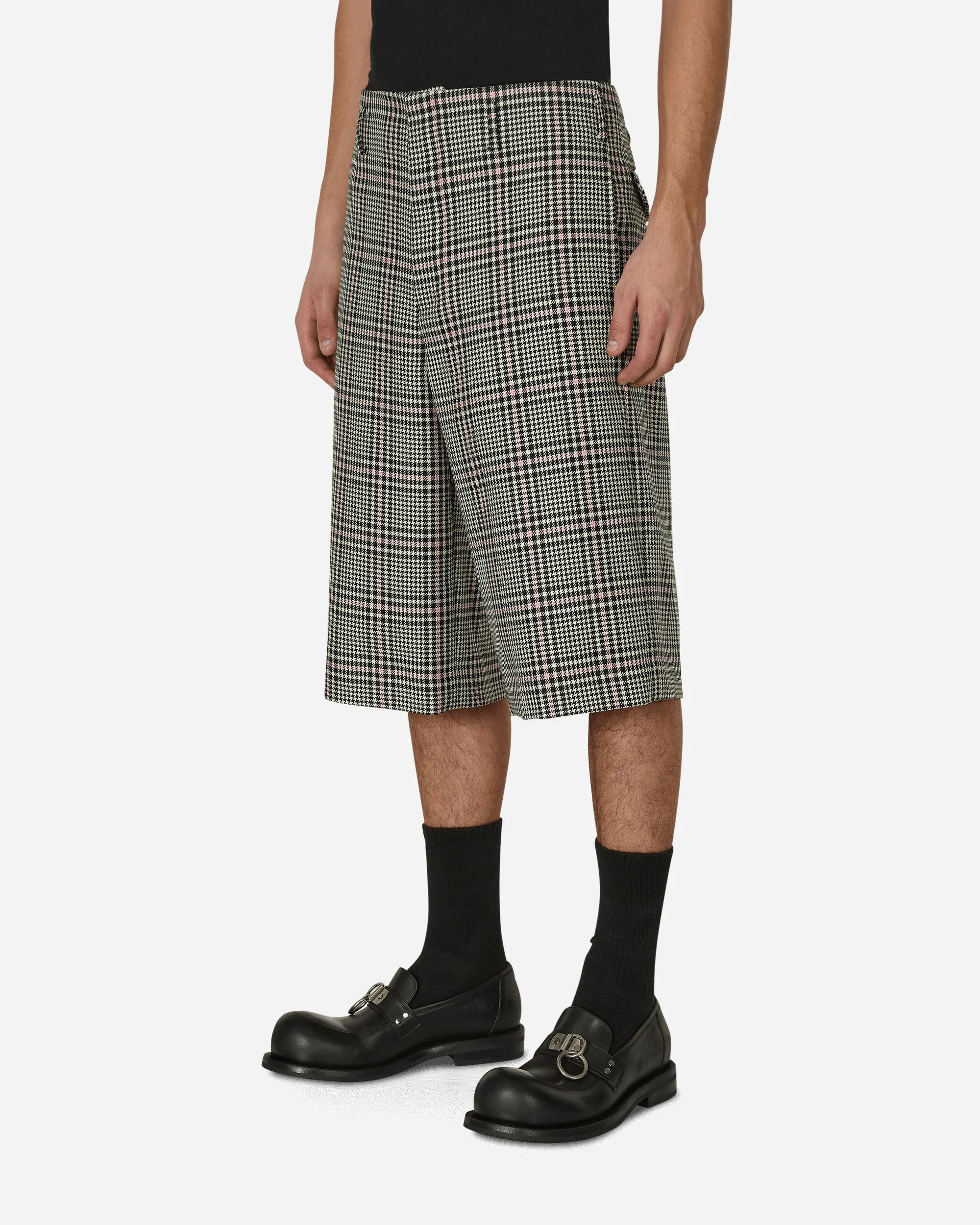 Checked Wool Shorts Multicolor