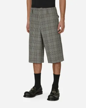 Checked Wool Shorts Multicolor