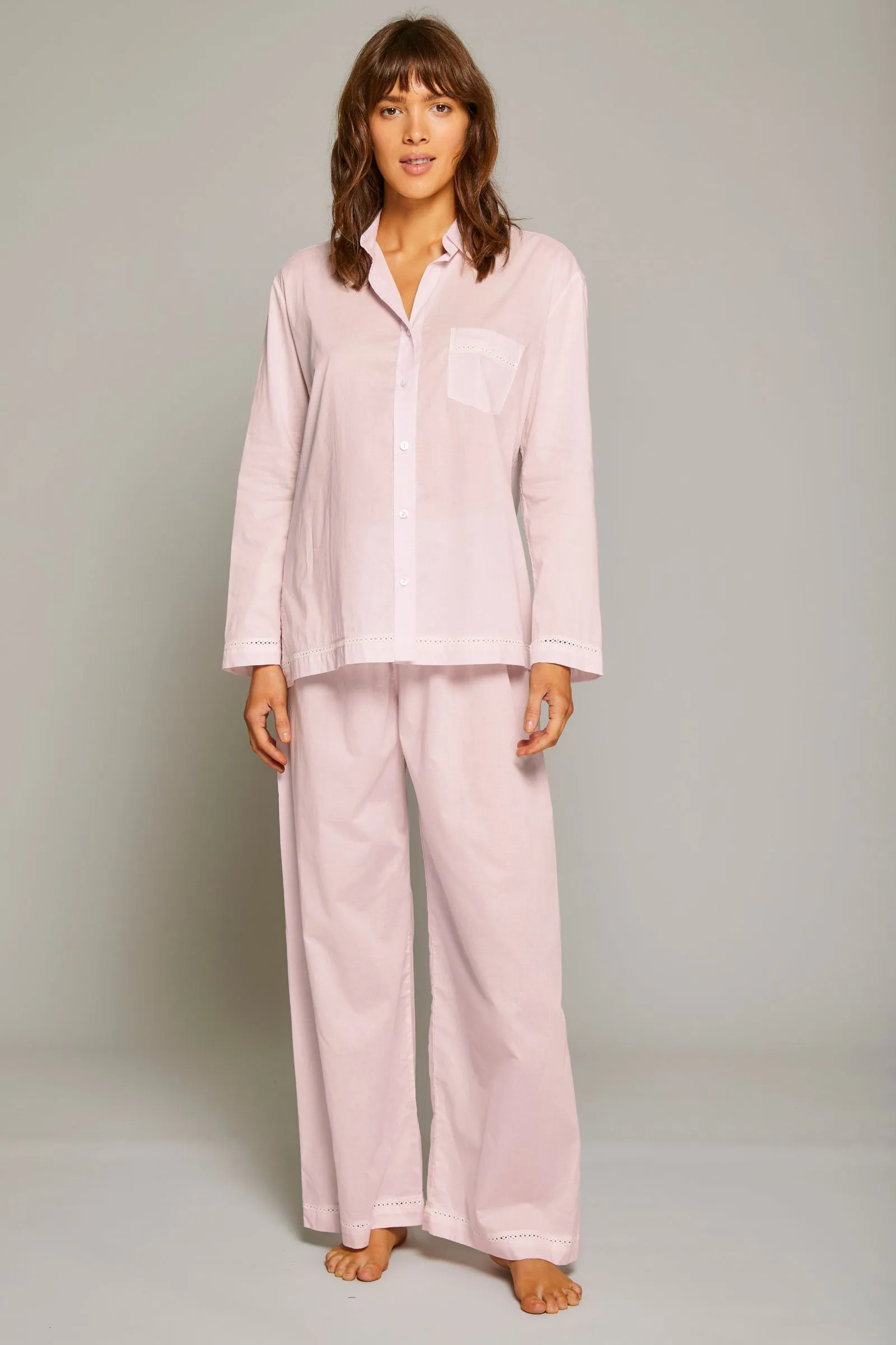 Classic Style Pajama Set - Pink