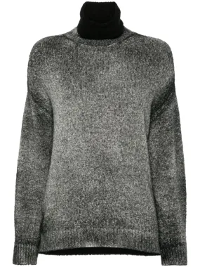 COTTON HIGH-NECK SWEATER