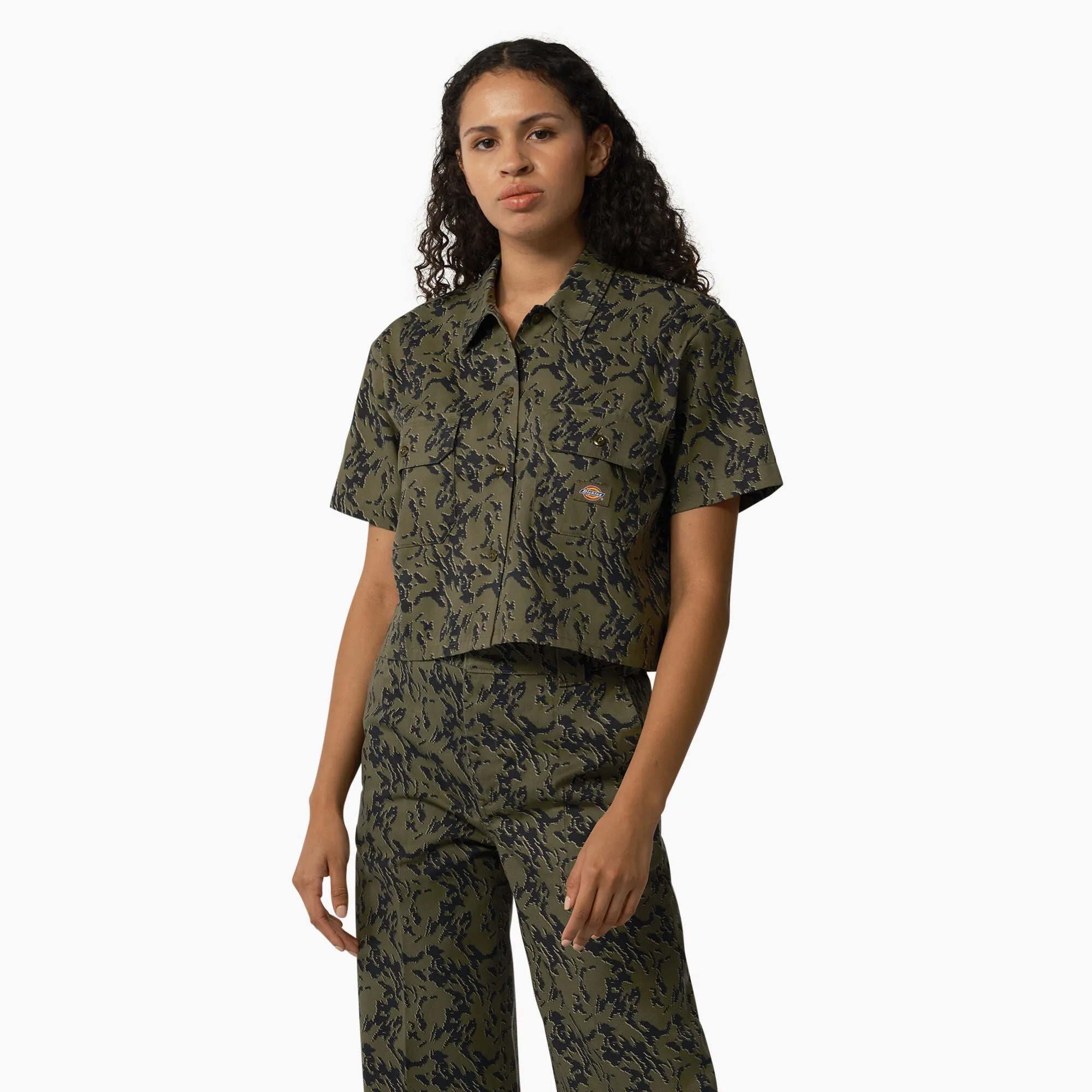 DICKIES - WOMENS DREWSEY CROPPED WORK SHIRT