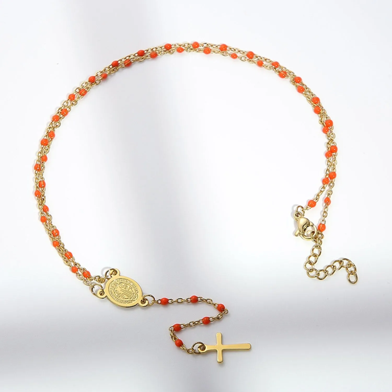 Faith Beaded Cross Necklace