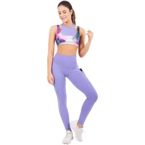 FLEXMEE 946069 | Mid Rise Sports Leggings With Pockets | Supplex 360