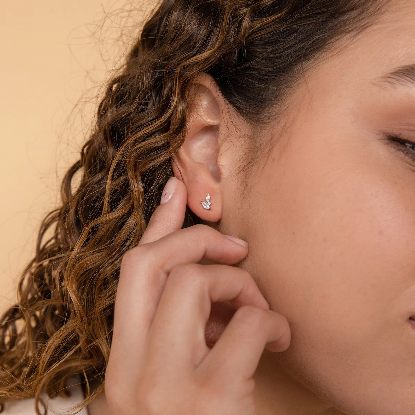 Flora Marquise Studs