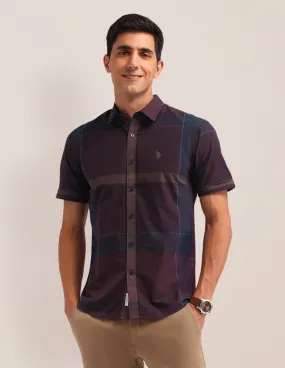 Graph Check Printed Regular Fit Shirt