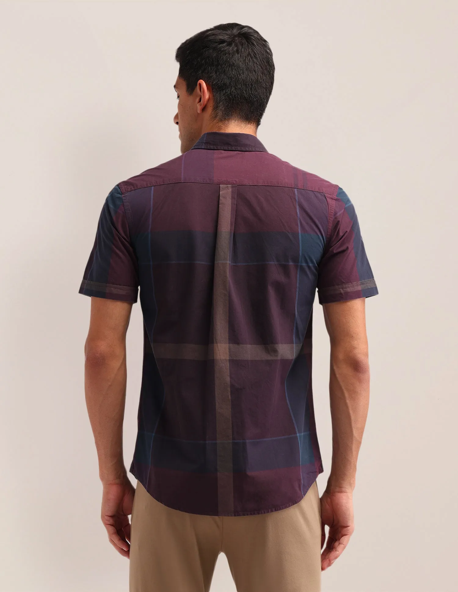 Graph Check Printed Regular Fit Shirt