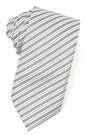 Grey Newton Stripe Necktie