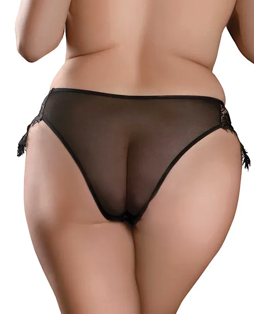 Hookup Panties Remote Princess Panty Black XL-XXL