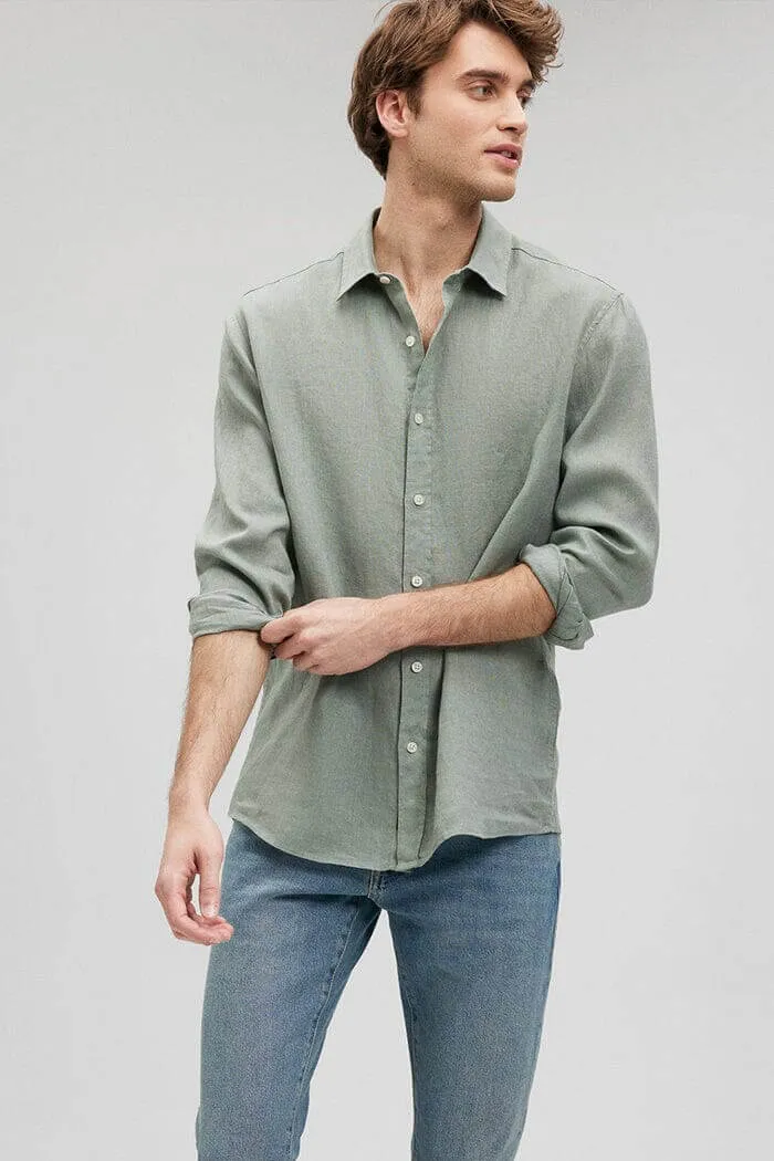 Long Sleeve Linen Shirt