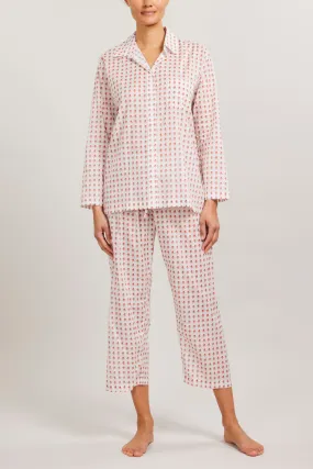 Long Sleeve Pajama Set with Cropped Pants - Wildflower