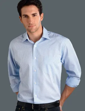 Mens Mini Check Business Shirt