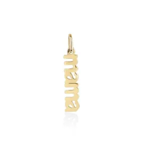 Mini Gold Block Mama Charm