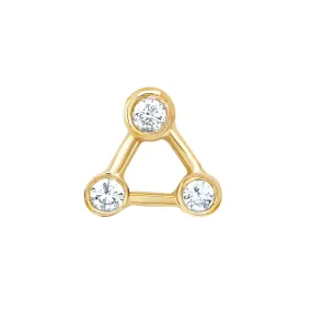 Mini Summer Triangle Diamond Constellation Earring | Ready to Ship