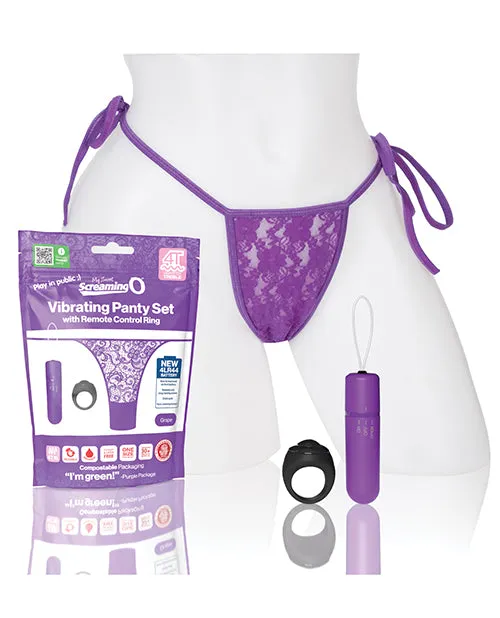 Screaming O My Secret 4T Panty Vibe with Remote  - Grape