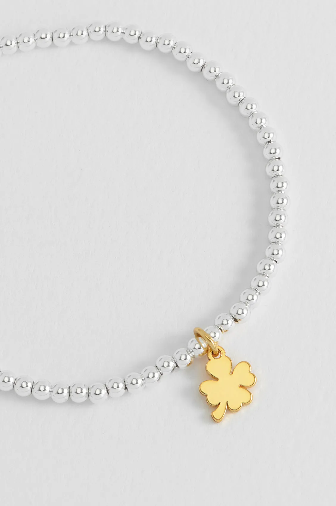 Sienna Beaded Lucky Clover Charm Bracelet