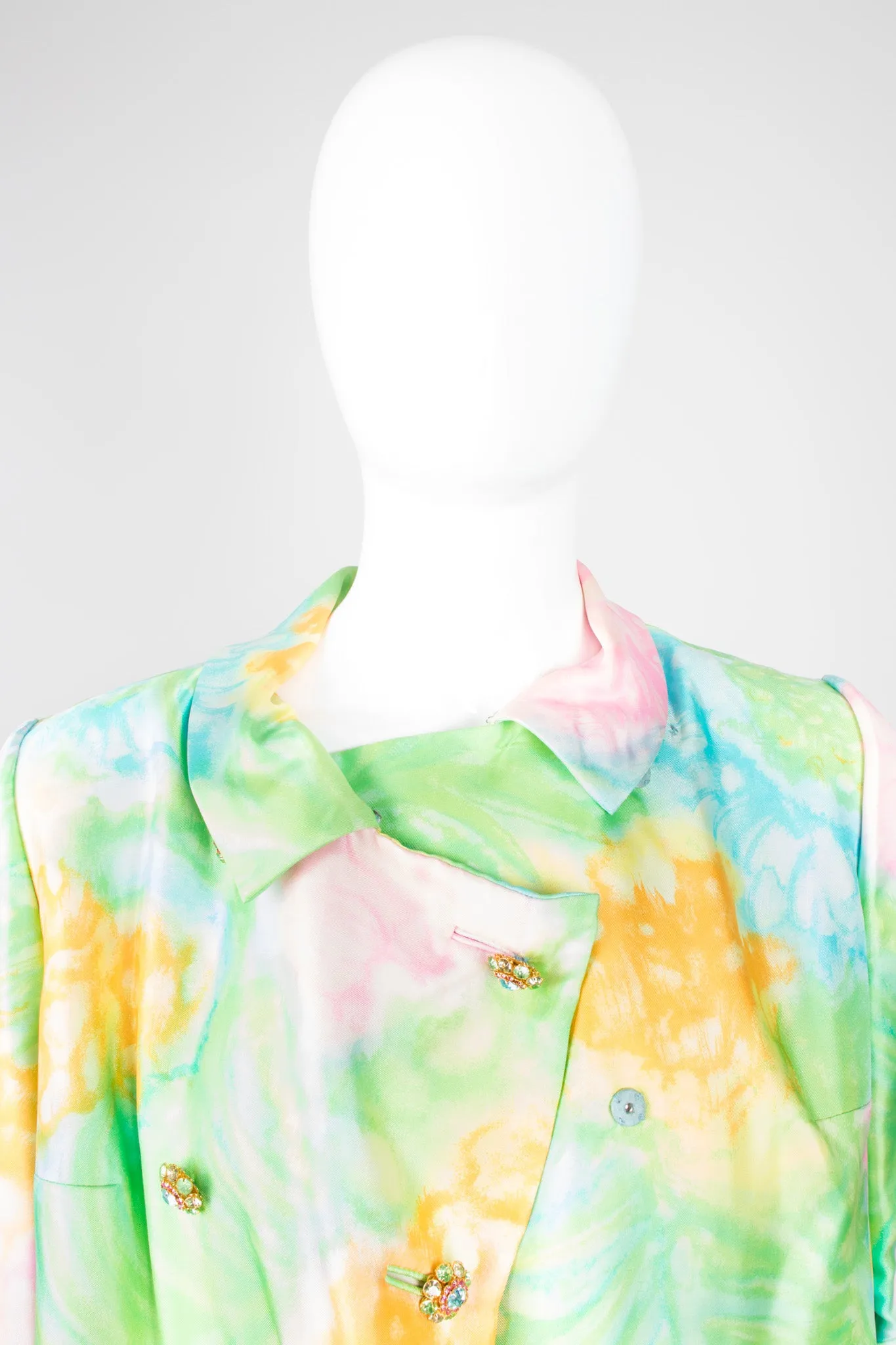 Silk Watercolor Coat