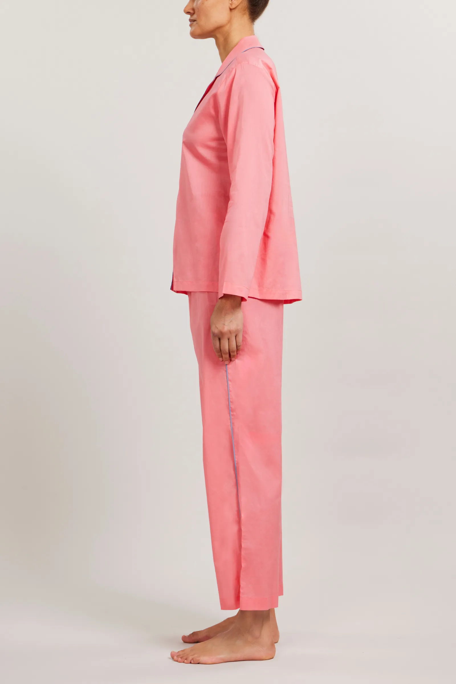 Wide Leg Sport PJ Set - Tea Rose